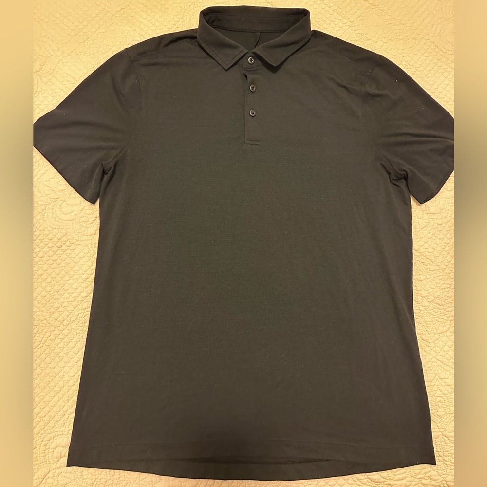 lululemon athletica Black Polo Shirt